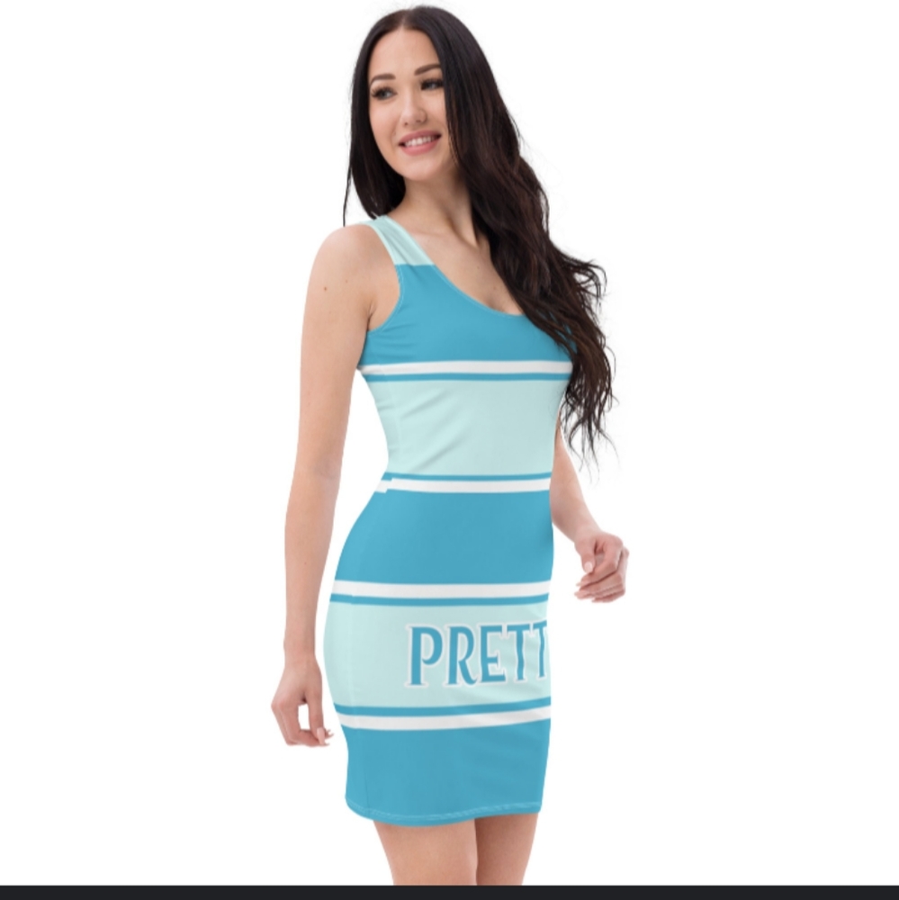 Blue & white Dress